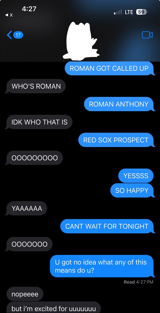 RomanCheque's tweet photo. Me telling my gf about the Roman Anthony news https://t.co/T1nHXckZQS
