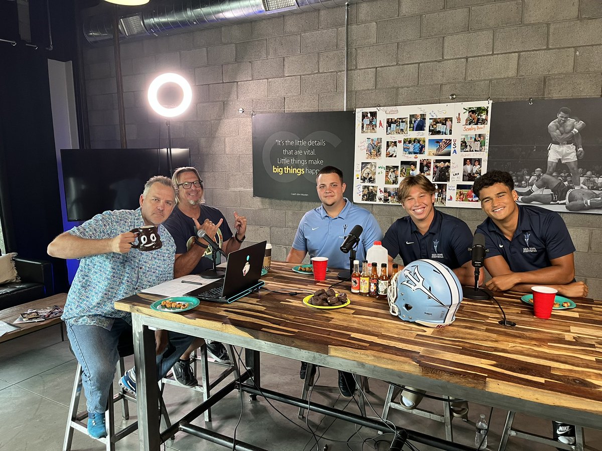 We’re here at the Sunset 17 studio ready to record a football team preview. Joining us today to kick off the interviews are @cdmfootball players <a href="/DorsettStecker/">Dorsett Stecker 3⭐️</a>, <a href="/JudahSnow0/">Judah Snow</a> and Landon Rucker!