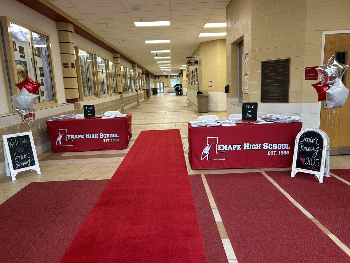 Lenape Senior Pinning tonight at 6pm for the <a href="/Lenape2025/">Lenape Class of 2025</a> . See you there!
