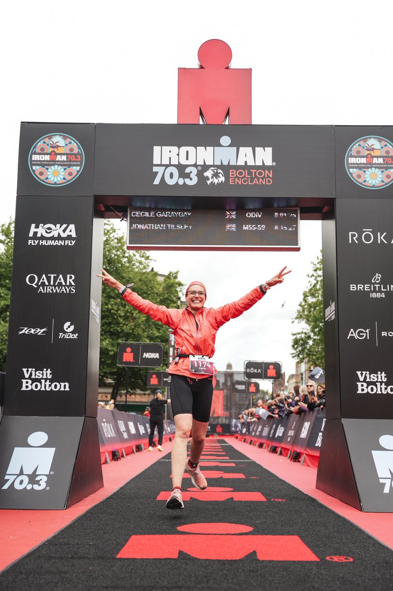 cicigarry's tweet photo. Life keeps on showing me that things are possible.

Learnt how to swim at age 32, completed an Ironman 70.3 (“Half Ironman”) at age 40.

That smile at the finish is of a women thinking “F***! I actually managed to pull this off!” 😅 https://t.co/i2UWCuPyjj