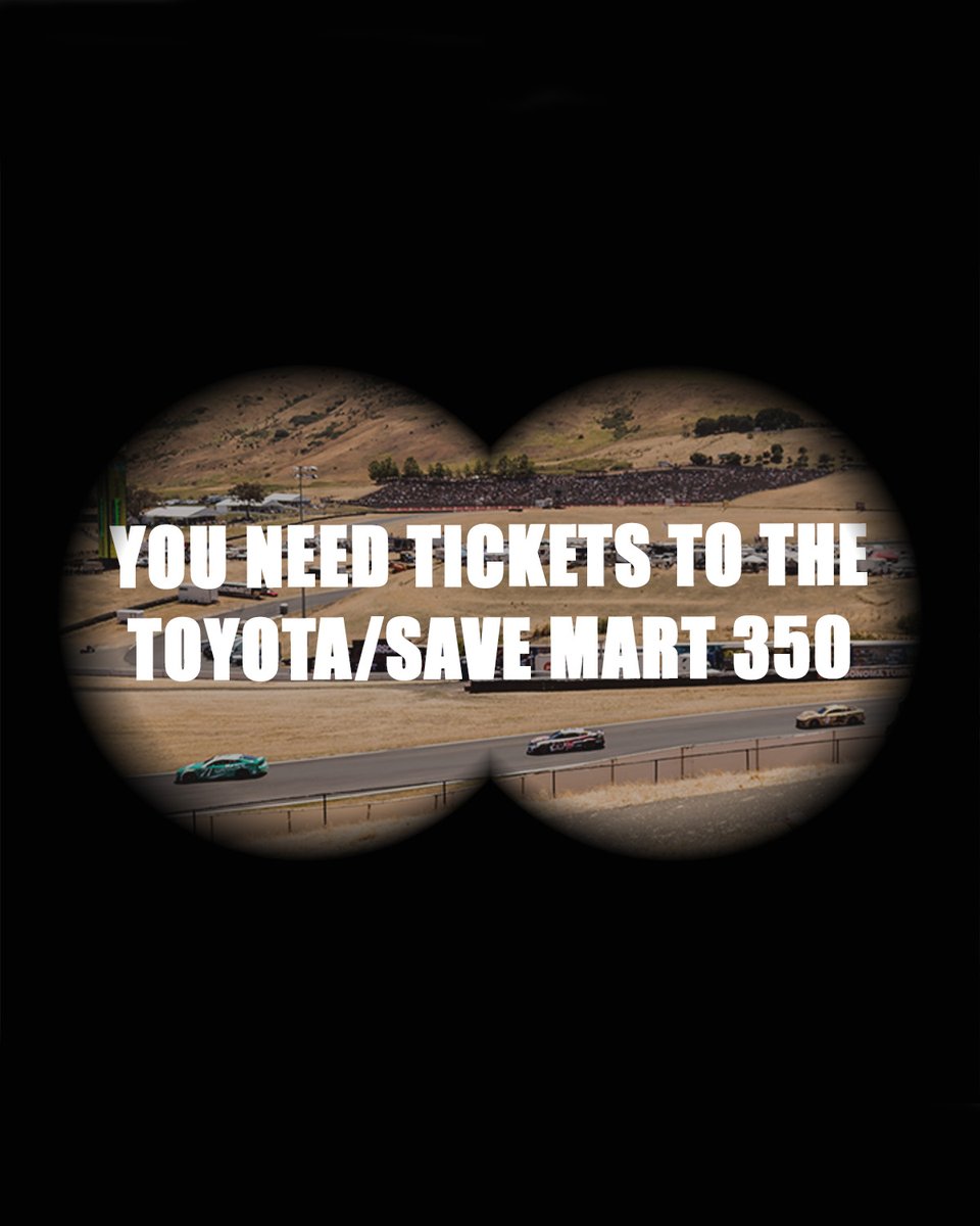He’s got his view dialed in. Now it’s your turn. ➡️ 👀 

#ToyotaSaveMart350 | #NASCAR