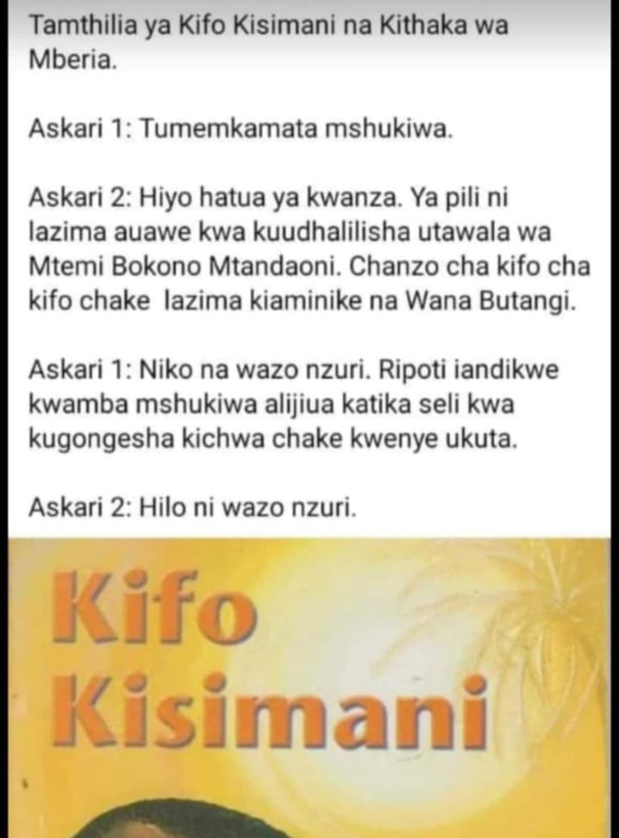 josh4ma's tweet photo. Fasihi ni kioo cha jamii,  nothing happens that is new under the sun but we want #JusticeForAlbertOjwang https://t.co/hirgw1Dxik