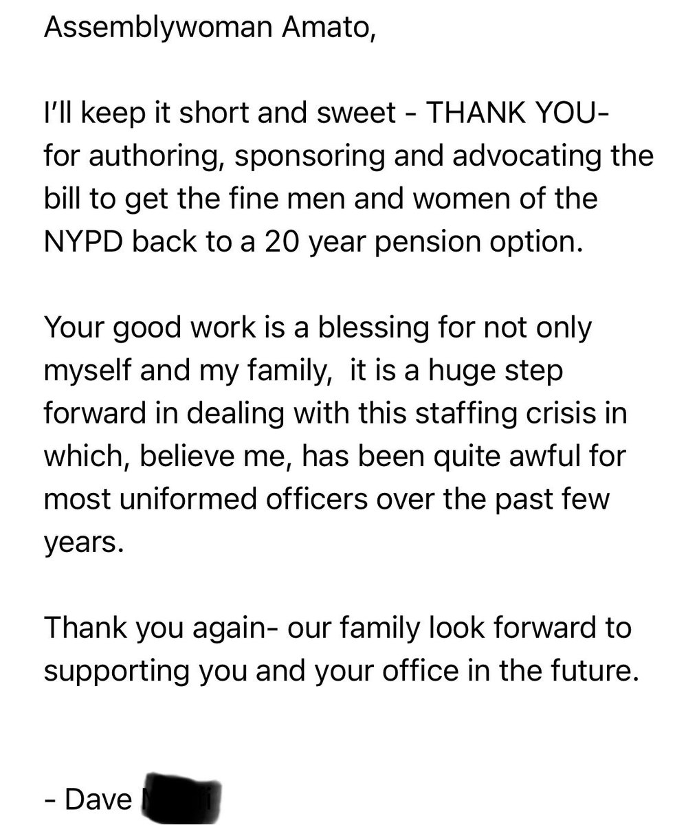 When people ask what I do in Albany - it’s delivering results for the hardworking men and women of our City &amp; State! It’s an honor to pass the legislation that has an impact on our community and helps keep New York moving forward!