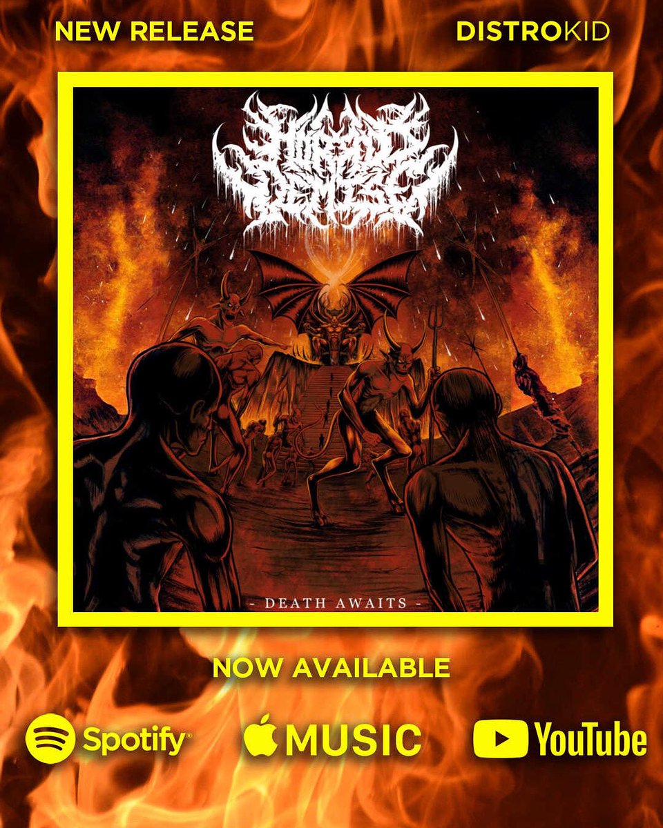 Metalg619's tweet photo. Death awaits out now!!! https://t.co/rI5YsImyDG
