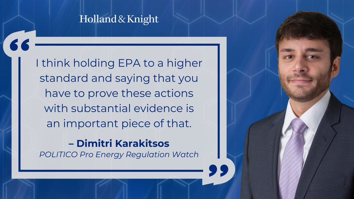 #PublicPolicy &amp; Regulation attorney Dimitri Karakitsos spoke with <a href="/POLITICOPro/">POLITICO Pro</a> about a court case examining an #EPA rule promulgated under the 2016 TSCA amendments. Mr. Karakitsos, who helped draft the amendments, reacted to concerns about the implications of the case outcome,