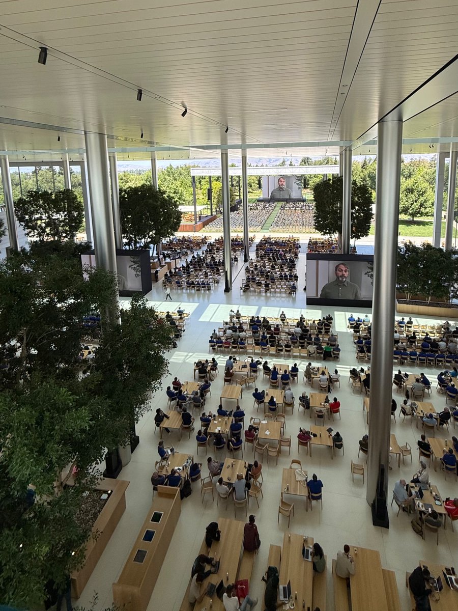 Love the energy at State of the Union! #WWDC25
