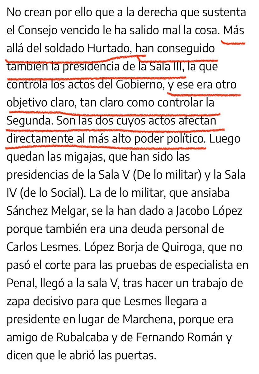 Del artículo que <a href="/elisabeni/">Elisa Beni</a> hoy amnésica, escribió el día que se nombró al Juez Hurtado magistrado de la Sala Segunda del Tribunal Supremo, he entresacado estos 3 demoledores párrafos. Estoy seguro de que le preguntarán por ellos en alguna de esas tertulias progres que frecuenta.