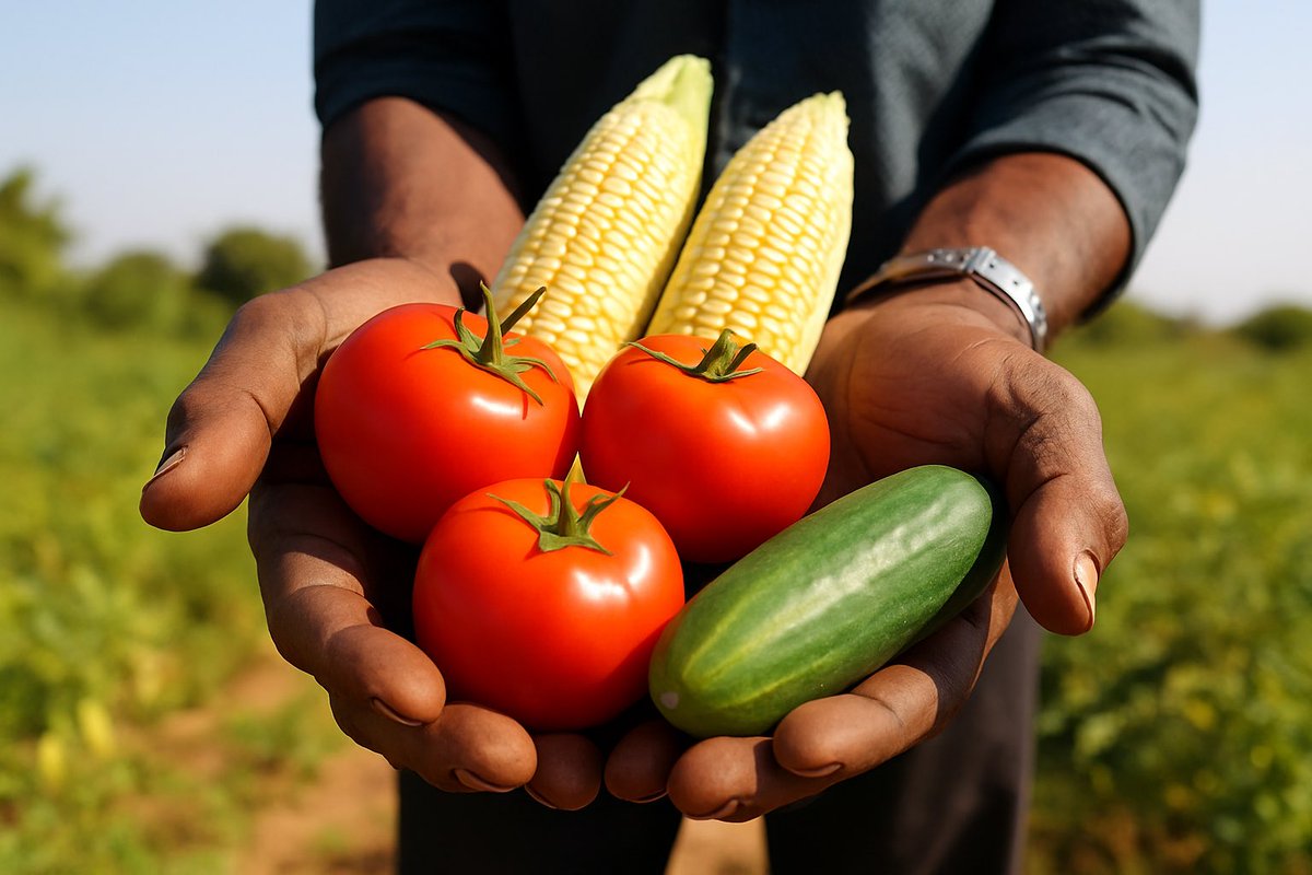 musse408's tweet image. Here in Somalia 🇸🇴🚜🌾

We’re on a mission to produce quality vegetables and ensure there’s no seasonal shortage in the country.
Because every family deserves fresh, healthy food  all year round.
#HungerFree #SustainableFarming