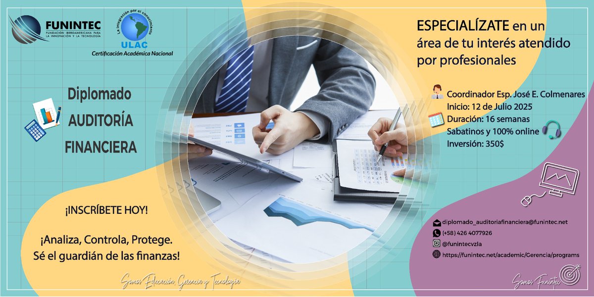 Funintec Venezuela (@funintecvzla) on Twitter photo 🚀🎓🇻🇪 ¿Estas actualizado en la auditoría financiera con las nuevas tecnologías de blockchain?.<a href="/Funintecvzla/">Funintec Venezuela</a> y
<a href="/UlacVenezuela/">ULAC</a> ofrecemos con Certificación nacional e Internacional este diplomado. Registro e información funintec.net/preregistratio…
#cardano,
<a href="/EmprendoresGenz/">Emprendedores GenZ</a> 🚀🎓🇻🇪 ¿Estas actualizado en la auditoría financiera con las nuevas tecnologías de blockchain?.<a href="/Funintecvzla/">Funintec Venezuela</a> y
<a href="/UlacVenezuela/">ULAC</a> ofrecemos con Certificación nacional e Internacional este diplomado. Registro e información funintec.net/preregistratio…
#cardano,
<a href="/EmprendoresGenz/">Emprendedores GenZ</a>