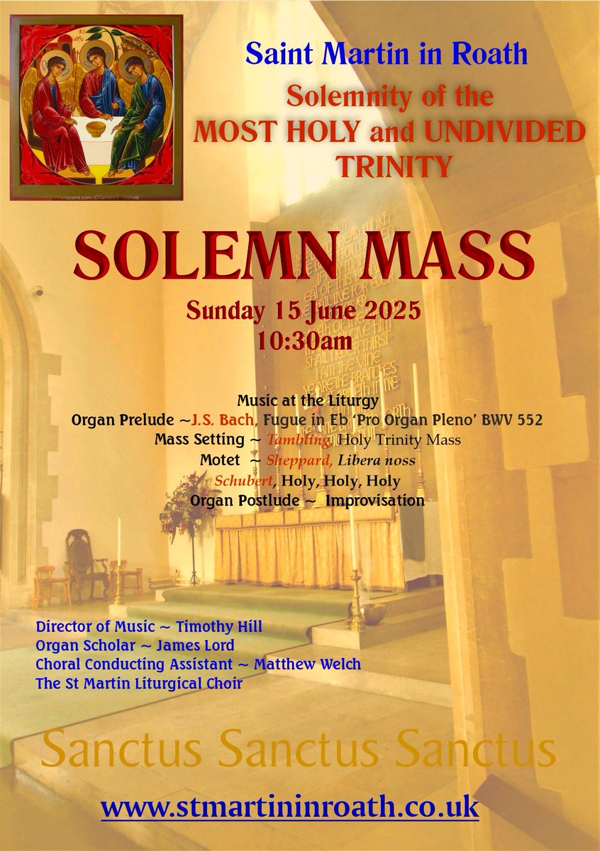 FrIrving@StMartin (@irving_fr) on Twitter photo TRINITY SUNDAY at St Martin in Roath, Cardiff.
SOLEMN MASS 1030
Sunday 15th June 2025 <a href="/LlandaffDio/">Llandaff Diocese ✝️🏴</a> <a href="/churchofengland/">The Church of England</a> <a href="/ChurchinWales/">The Church in Wales | Yr Eglwys yng Nghymru</a> <a href="/PuseyHouse/">Pusey House</a> TRINITY SUNDAY at St Martin in Roath, Cardiff.
SOLEMN MASS 1030
Sunday 15th June 2025 <a href="/LlandaffDio/">Llandaff Diocese ✝️🏴</a> <a href="/churchofengland/">The Church of England</a> <a href="/ChurchinWales/">The Church in Wales | Yr Eglwys yng Nghymru</a> <a href="/PuseyHouse/">Pusey House</a>