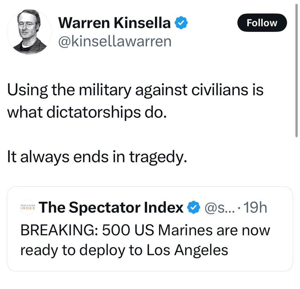 KatKanada_TM's tweet image. Didn’t you cheer that on when Trudeau did it to peaceful truckers, @kinsellawarren? 🤡