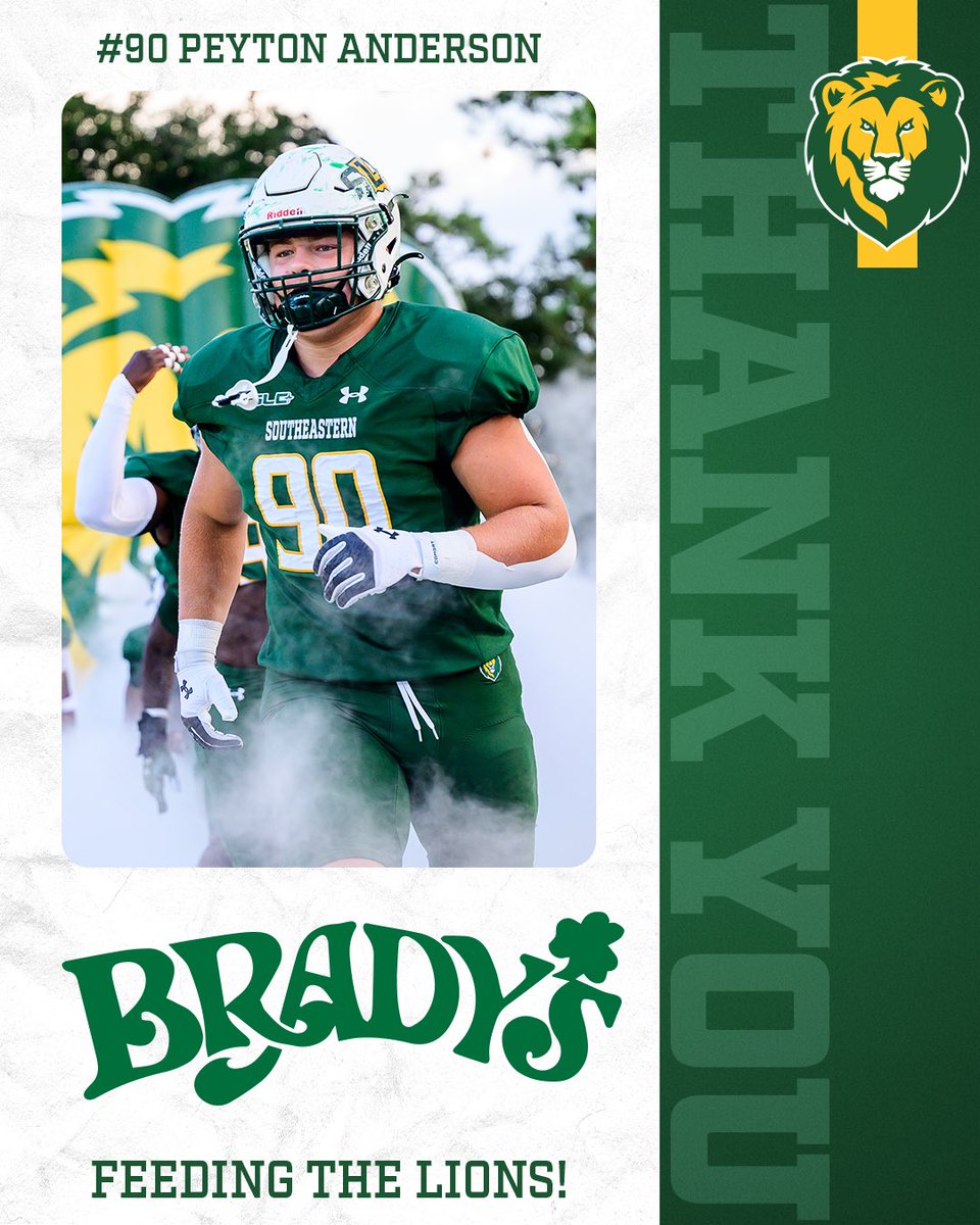 Southeastern Football (@lionupfootball) on Twitter photo <a href="/Coach_Scelfo/">Frank Scelfo</a> and <a href="/LionUpFootball/">Southeastern Football</a> want to Thank Brady’s Restaurant for their support and generosity!
#OurTownOurTeam | #GetintheGame | #TheStandard | #LionUp | <a href="/Coach_Scelfo/">Frank Scelfo</a> and <a href="/LionUpFootball/">Southeastern Football</a> want to Thank Brady’s Restaurant for their support and generosity!
#OurTownOurTeam | #GetintheGame | #TheStandard | #LionUp |