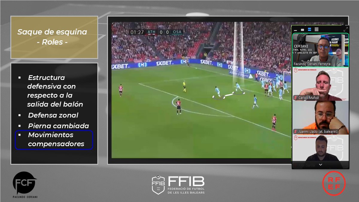 🎯 Muchas gracias a <a href="/FFIB_oficial/">FFIB</a> por la invitación para hablar sobre la importancia de las acciones a balón parado en el fútbol 
🤝 Un placer poder transmitir esa pasión y seguir aprendiendo de todos
📌"No lo olvides: Las ABP no solo influyen..deciden partidos"
⚽️Formación <a href="/rfef/">RFEF</a>