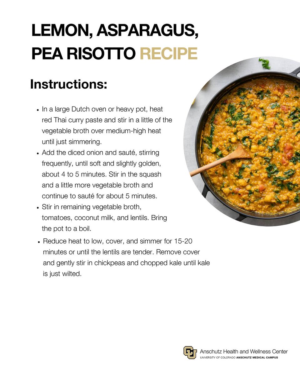 Fresh, flavorful, and summer-ready! This Thai Summer Squash Curry is a delicious way to enjoy squash while it’s in season. Full recipe and health perks via the link below.😋
news.cuanschutz.edu/health-and-wel…