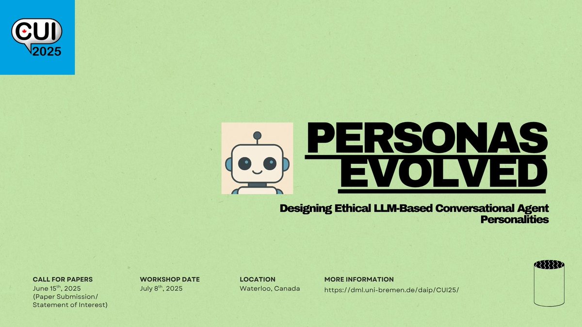 thesmitdesai's tweet image. 🤖 LLMs can now roleplay as Daenerys, Obama, or your friend (to greater or lesser extent). Unlike traditional chatbots, these personas are dynamic & unpredictable—harder to design ethically, difficult to govern, and challenging to evaluate.
To learn more, join our #CUI2025…