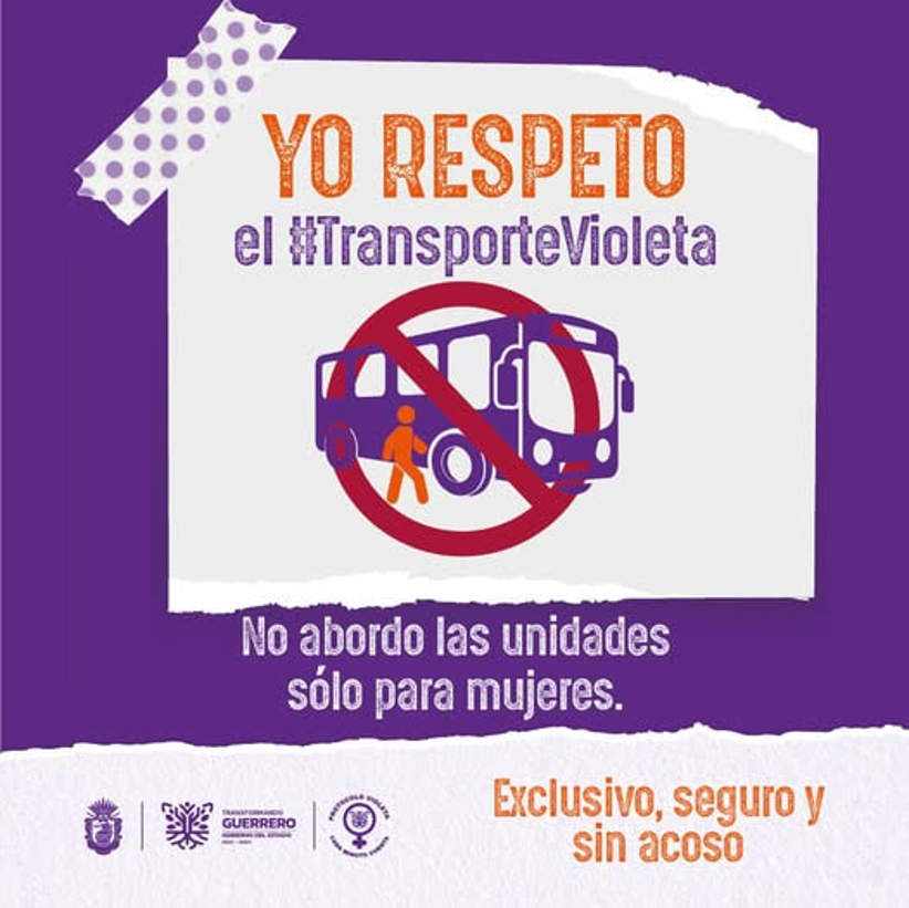 TransportesGro4's tweet photo. El Transporte Violeta brinda traslados seguros a niñas y mujeres mediante unidades del transporte público libres de violencias de género.
#ViajaMásTranquila en el Transporte Violeta.
#TransporteVioleta
#TransformandoElTransporte https://t.co/cpXekBNt2M