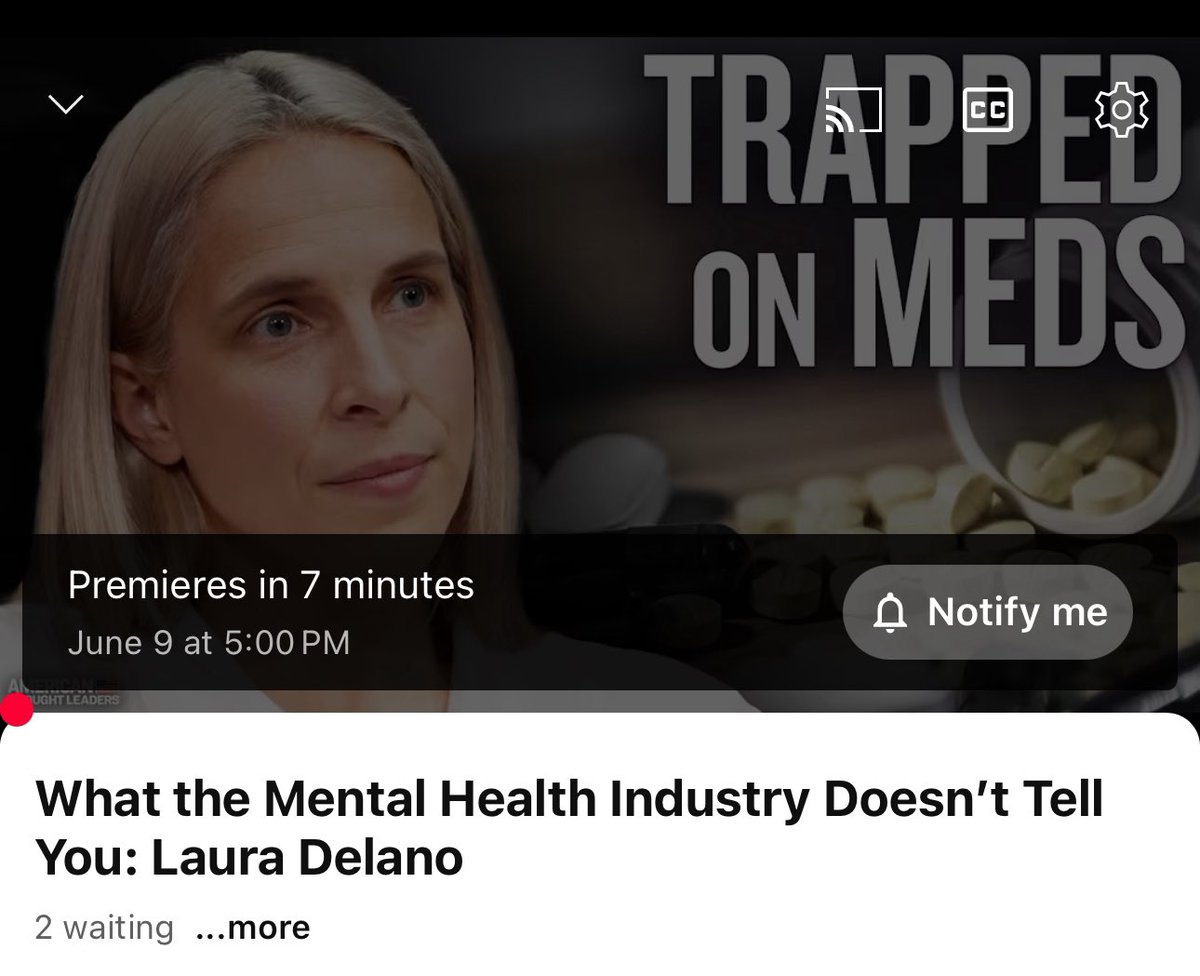 Full interview of <a href="/LauraDelano/">Laura Delano</a> by <a href="/JanJekielek/">Jan Jekielek</a> is premiering on YouTube at 5pm EST, link below
