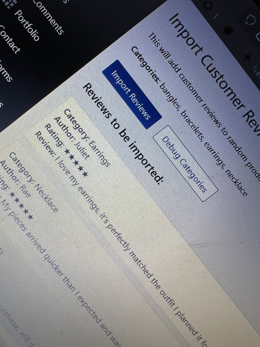 fiezie92's tweet image. Client has some offline product reviews that she’d like to appear under her products but getting the customer to go do it would be a stretch.

Me: Say no more. Whips up a quick plugin to automatically insert the reviews. 🤝

#wooocommerce #WebDesign #ecommercewebsite #wordpress