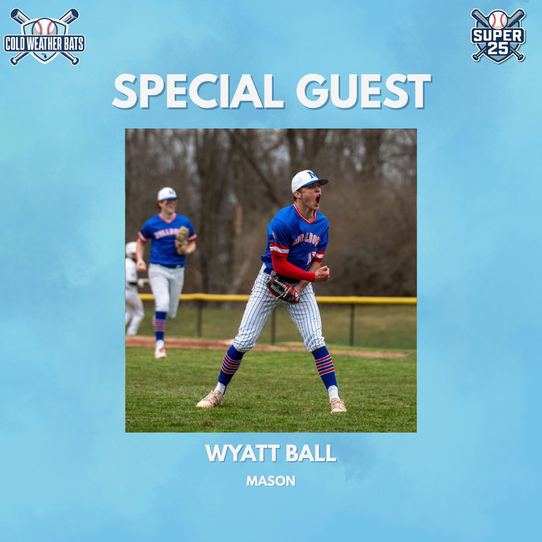 Cold Weather Bats (@coldweatherbats) on Twitter photo <a href="/CamPallo14/">Cam Pallo</a> <a href="/brendanth0mpson/">Brendan Thompson</a> <a href="/FHE_Baseball/">FH Eastern Baseball</a> For the first time ever, Mason has advanced to play at McLane Stadium this week, but don't let that fool you - at 32-6 this team is LEGIT and ready to take on Standish-Sterling.
Joining us from Mason, is Olivet signee, and key performer on the mound and in the batters box to <a href="/CamPallo14/">Cam Pallo</a> <a href="/brendanth0mpson/">Brendan Thompson</a> <a href="/FHE_Baseball/">FH Eastern Baseball</a> For the first time ever, Mason has advanced to play at McLane Stadium this week, but don't let that fool you - at 32-6 this team is LEGIT and ready to take on Standish-Sterling.
Joining us from Mason, is Olivet signee, and key performer on the mound and in the batters box to