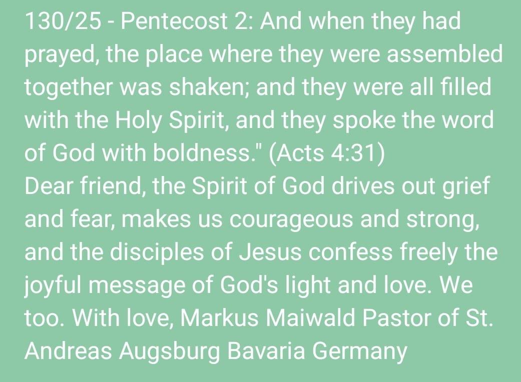 MarkusMaiwald2's tweet photo. 130/ 25 - Pentecost 2: The Spirit of God moves! https://t.co/DkyJoni9n0