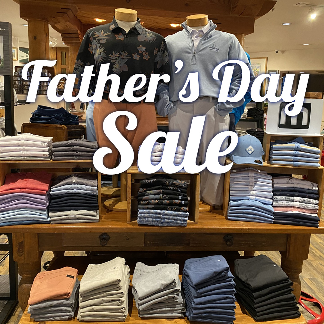 LISTEN UP: Our Father’s Day Sale runs JUNE 12-16 with 50% off tops, bottoms and outerwear (excludes lululemon) All sales final. Get a gift for dad and pick up something for yourself along the way!