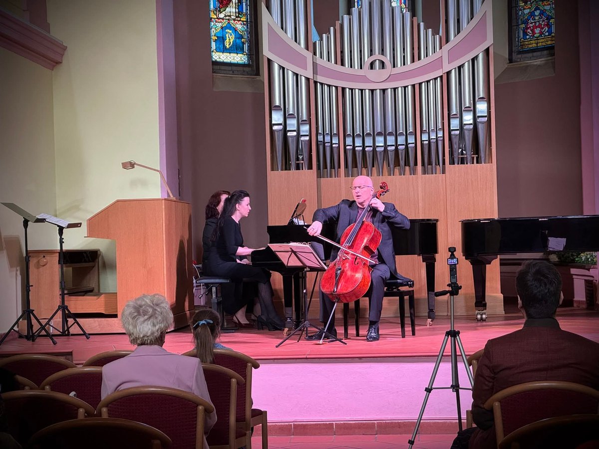 First time performing in #Czechia 🇨🇿🎶
Opened the Jeseník masterclass with brilliant colleagues: cellist Bledar Zajmi, mezzosoprano Michaela &amp; saxophonist Marko Džomba.
Next 3 days: working with 26 young pianists. After jury duty in #Germany, it’s a joy to return to the roots.