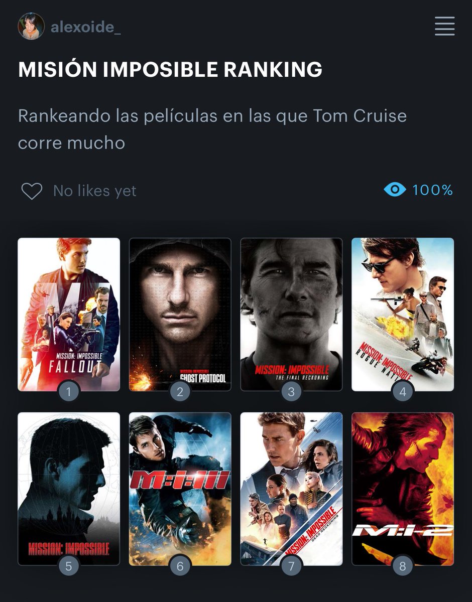 donflipaoo's tweet photo. Señorxs no me lo creo me acabé la saga de Misión Imposible, tengo sobredosis de Tom Cruise estoy adicto al Cruising!! https://t.co/w6paNXjoRW