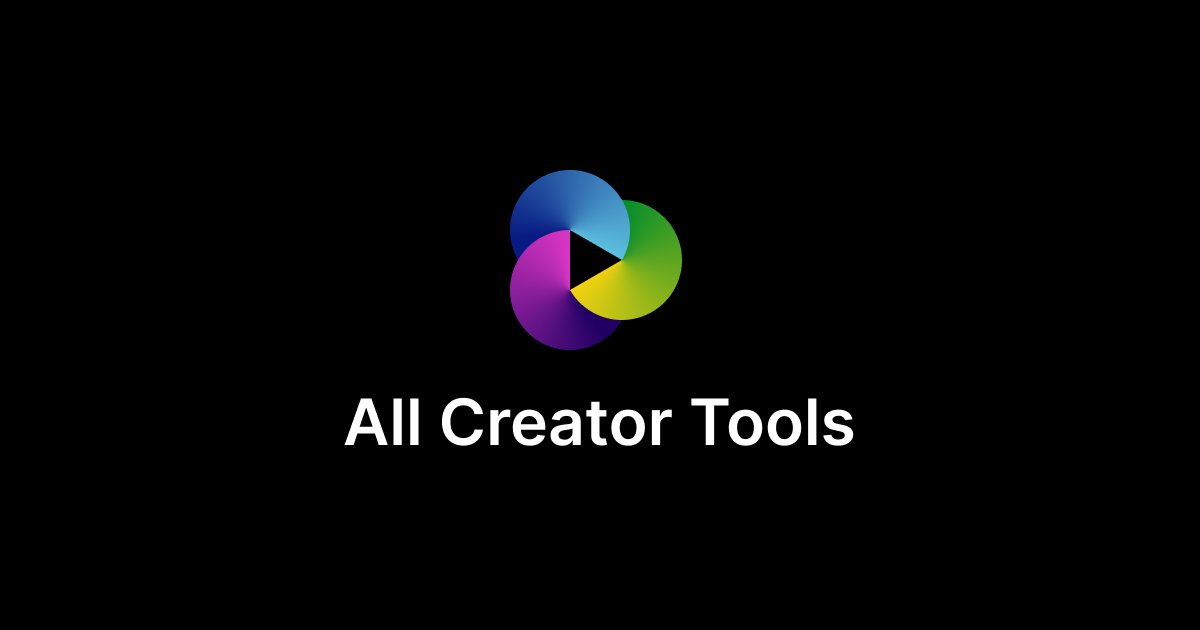 AllCreatorTools - ACT tweet media