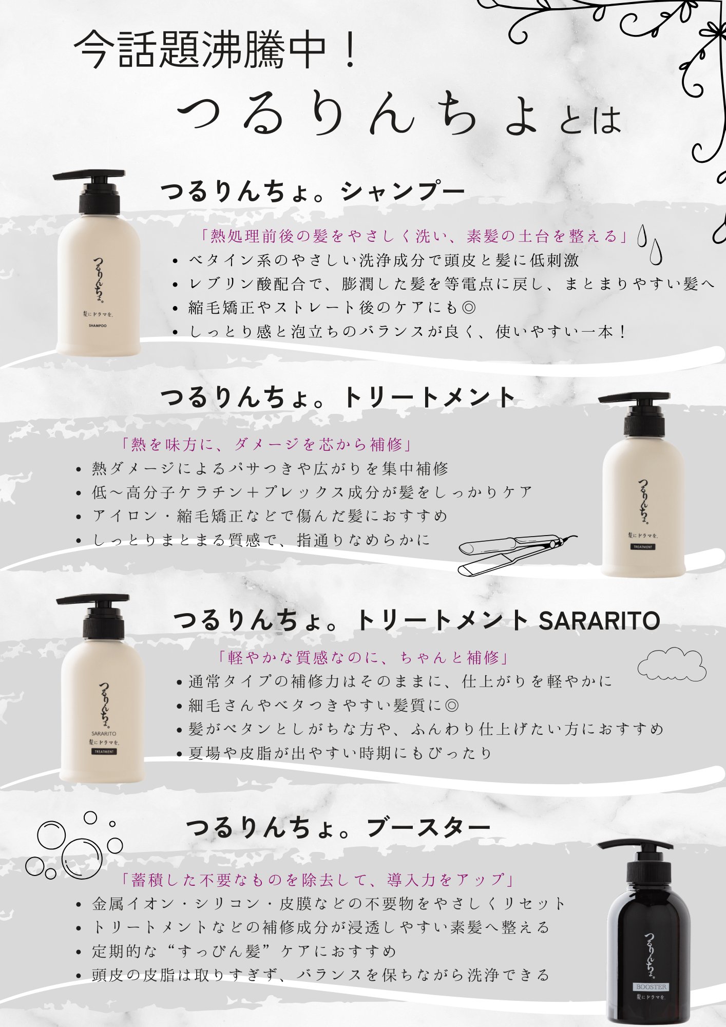 公式】髪にドラマを。髪ドラ|つるりんちょシャンプー|いるかの