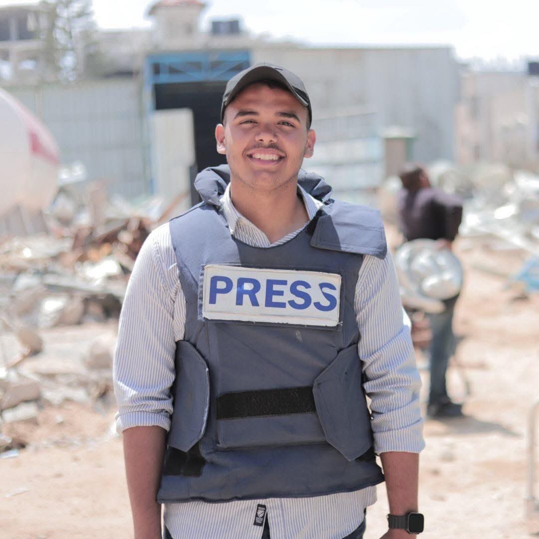 gazanotice's tweet photo. 🚨BREAKING: The Israeli army has killed Palestinian journalist Moamen Abu Al-Ouf along with three paramedics during an attack on medical teams in Al-Tuffah neighborhood in Gaza City.