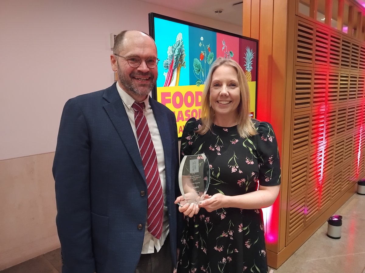 📢we are beyond thrilled to receive 2025 #BritishLibrary #FoodSeason Food on Display Award for 'Dr Wall's Dinner' for our collaboration with #BritishFoodHistory Food Historian Dr Neil Buttery 🍽️&amp; project partners🧑‍🍳#WorcestershireLitfest #HOWCollege #Worcester_Uni #SevernArts🎉