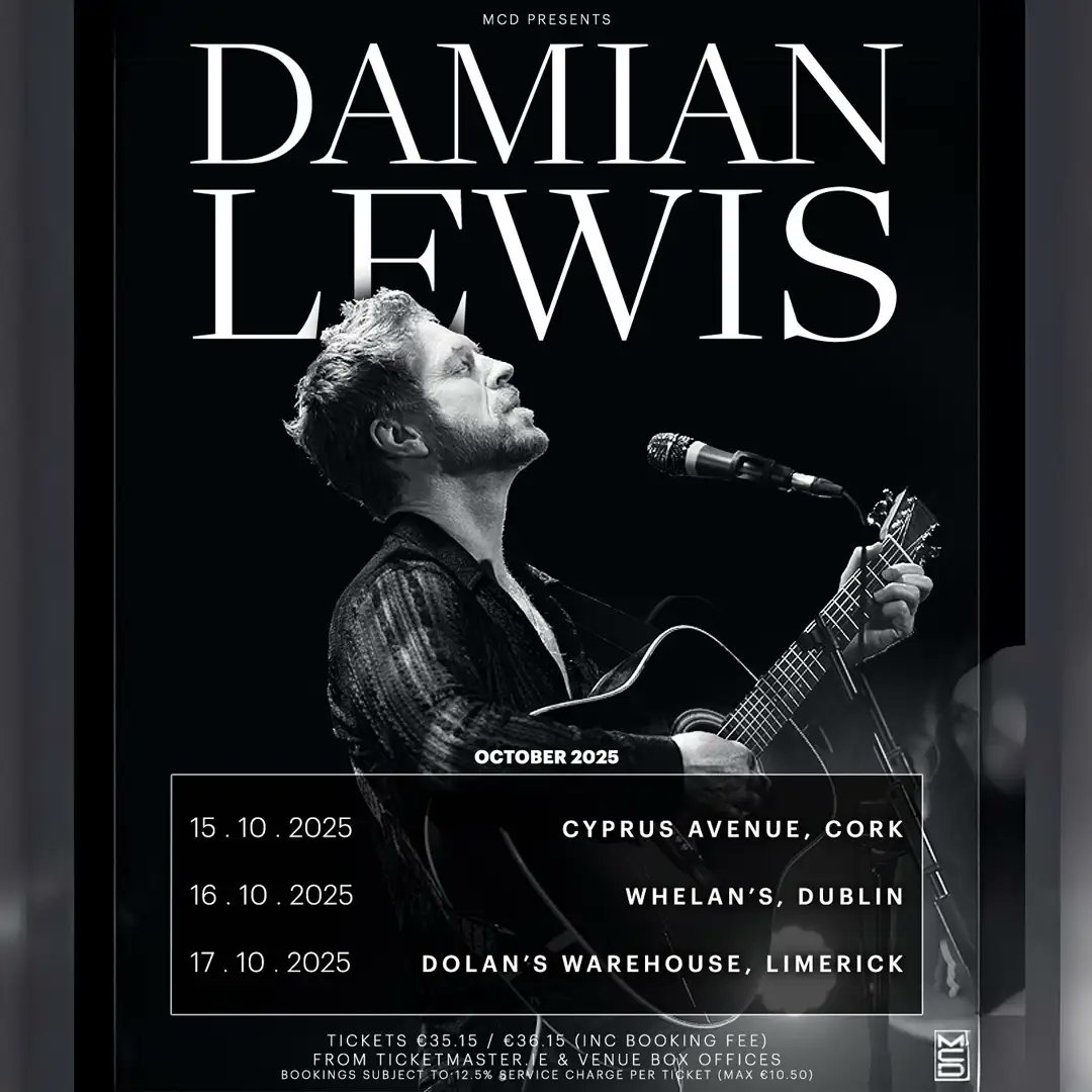 Damian Lewis is bringing his fantastic music to Ireland in October and TICKETS ARE NOW ON SALE for live gigs in Cork, Dublin and Limerick🇮🇪 Find ticket info here: damian-lewis.com/2025/04/25/591… #DamianLewis #DamianLewisMusic #DamianLewisTour #MissionCreep #DamianLewisIreland