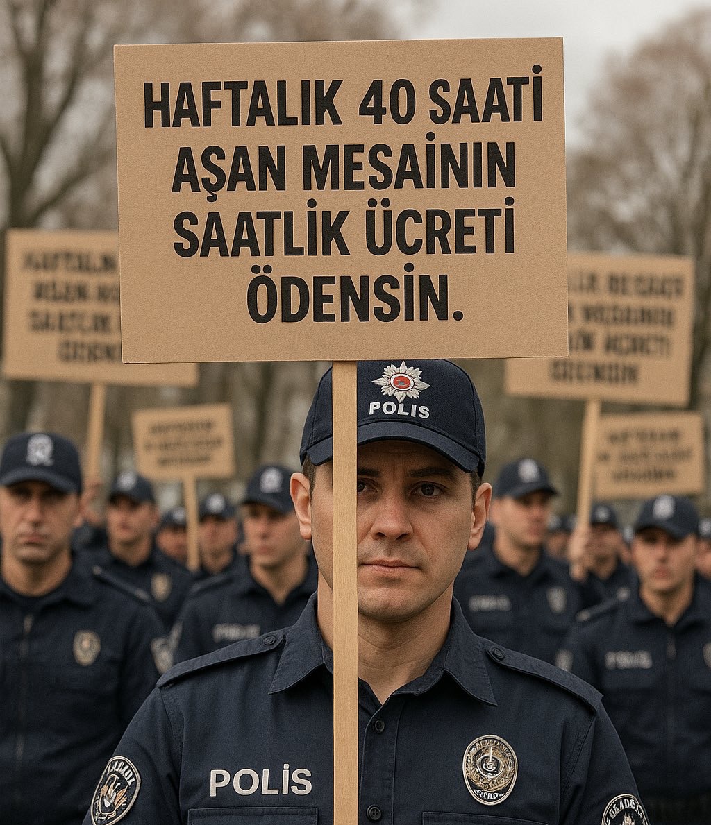 📍Emek var
📍Fedakârlık var
📍Mesai var

Ama aynı oranda maaş yok

#EmniyeteFazlaMesaiÜcreti