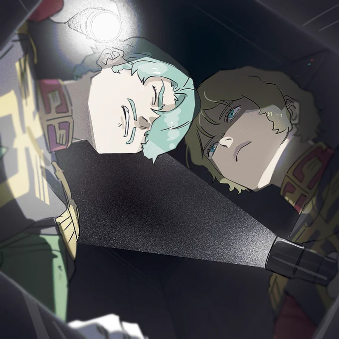 お互いに照射・・・