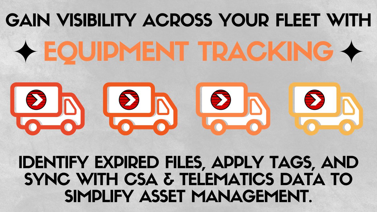 Managing your fleet’s equipment doesn’t have to be a hassle. 

Sign up for a demo today to see how Tenstreet's Equipment Tracking tool can help you simplify asset management and gain full visibility across your fleet ➡️ hubs.ly/Q03rjywz0