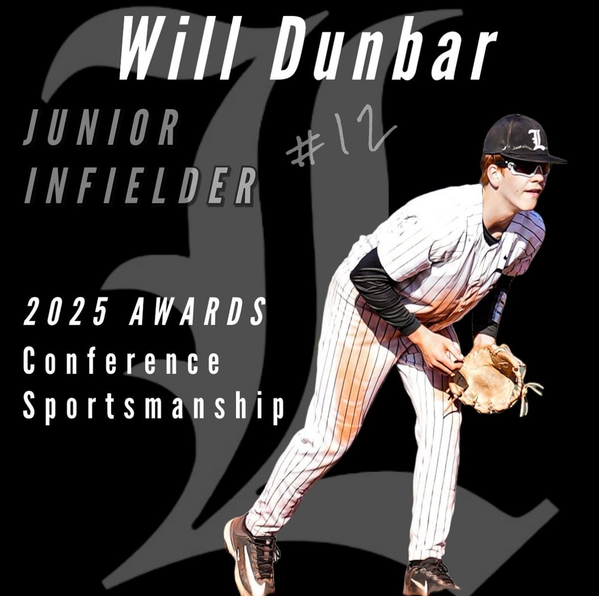 Congratulations to the Lafayette Baseball player who earned the Conference Sportsmanship Award! <a href="/dunbar65510/">Will Dunbar</a> 

Your hard work, discipline,
and commitment on and off the field are a true testament to what it means to be a Lancer. Well done!

 #lafayettelancerbaseball