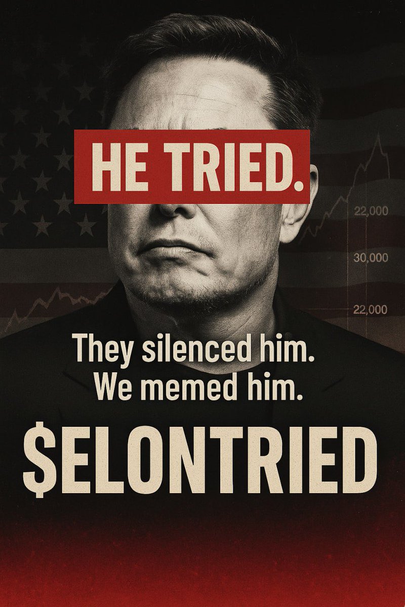 BrokecoinonSol's tweet photo. Congratulations to $ELONTRIED #elontried for bonding! We knew it was coming, we tried, just like Elon did. 

Giveaway at $15 million MC, 1 $BTC giveaway! Get ready to meet Elon on mars! 

86xRHDtc3dSQQzoRmzyTtebN9BQYyqXBiAua4ZRYpump https://t.co/KQw2w7AsAO