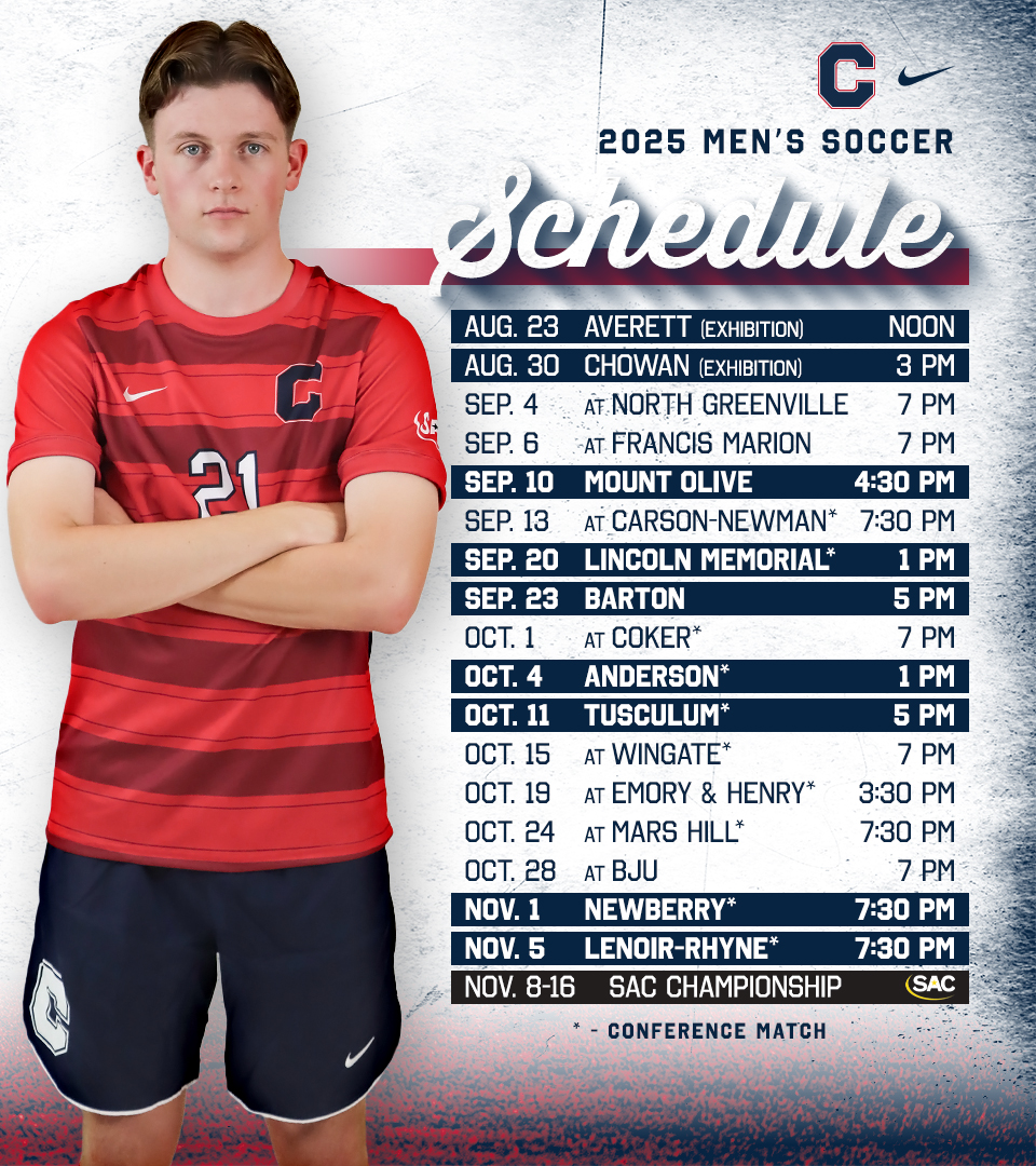 Catawba College Athletics (@catawbaindians) on Twitter photo ๐๐๐ ๐๐๐ ๐โฝ
The 2025 <a href="/Catmsoc/">Catawba Men's Soccer</a> schedule is here!
Release | bit.ly/4l0Dfck
#CatawbaCulture ๐๐๐ ๐๐๐ ๐โฝ
The 2025 <a href="/Catmsoc/">Catawba Men's Soccer</a> schedule is here!
Release | bit.ly/4l0Dfck
#CatawbaCulture