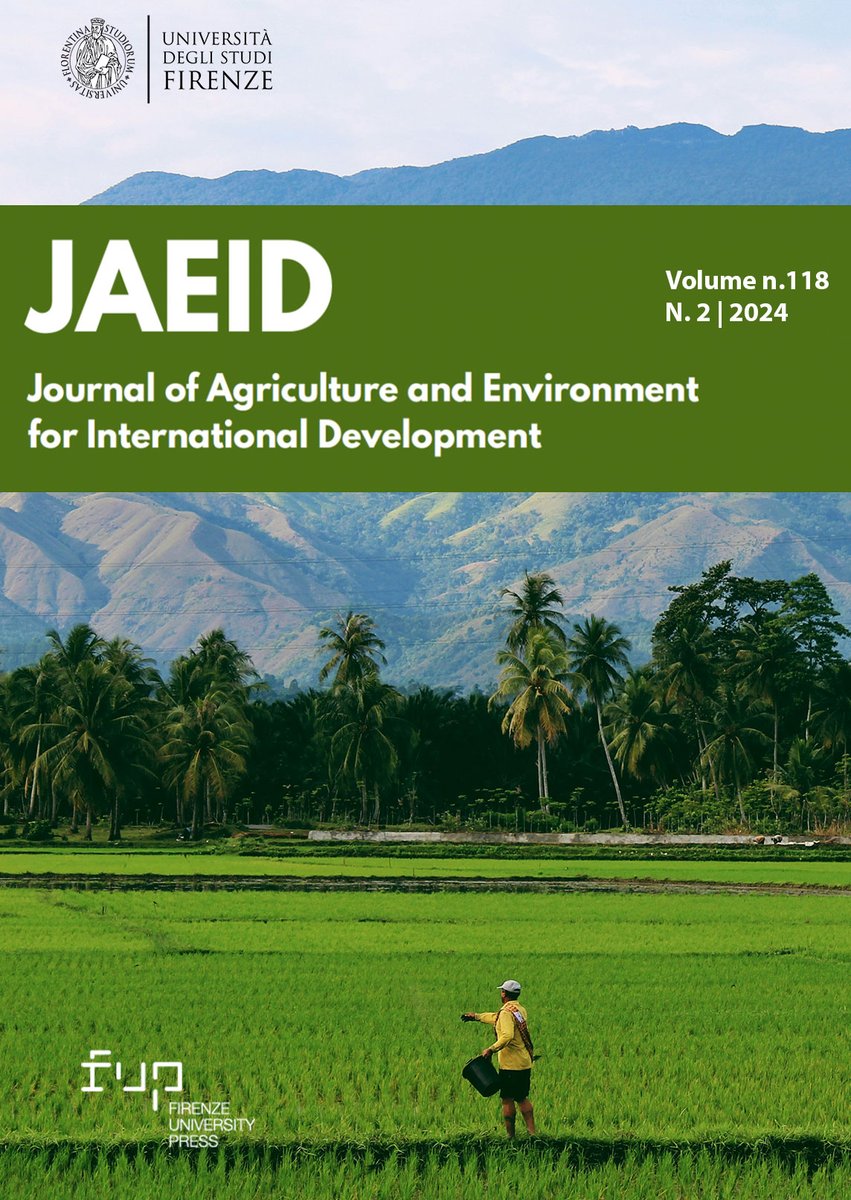 We are happy to communicate that <a href="/ElsevierConnect/">Elsevier</a>  #CiteScore for the #Journal of #Agriculture and #Environment for International #Development (#JAEID) has reached 1.2 for 2024.

jaeid.it/index.php/jaei…