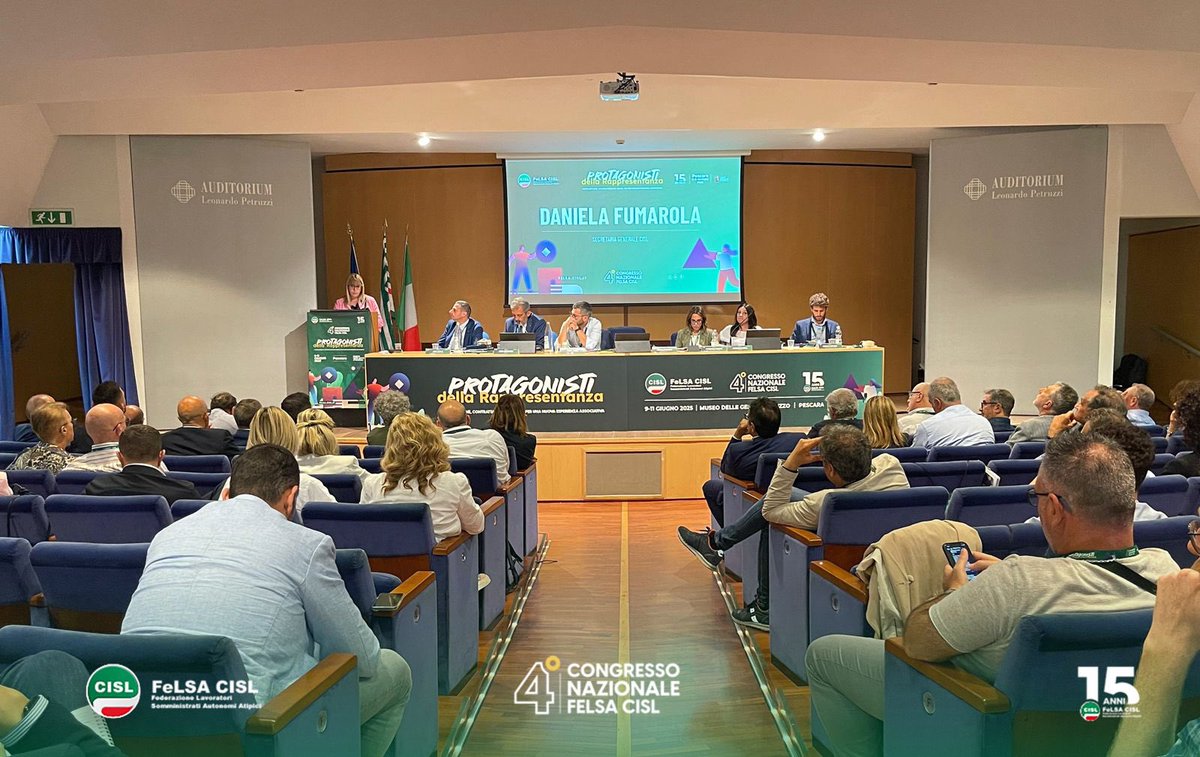 𝐈𝐕 𝐂𝐎𝐍𝐆𝐑𝐄𝐒𝐒𝐎 𝐅𝐄𝐋𝐒𝐀 𝐂𝐈𝐒𝐋 𝐍𝐀𝐙𝐈𝐎𝐍𝐀𝐋𝐄 𝐌𝐔𝐒𝐄𝐎 𝐃𝐄𝐋𝐋𝐄 𝐆𝐄𝐍𝐓𝐈 -𝟗-𝟏𝟎-𝟏𝟏 𝐆𝐈𝐔𝐆𝐍𝐎 𝟐𝟎𝟐𝟓 📍

Interviene la Segretaria Generale della Cisl Daniela Fumarola in conclusione della prima giornata dei lavori congressuali 🟢