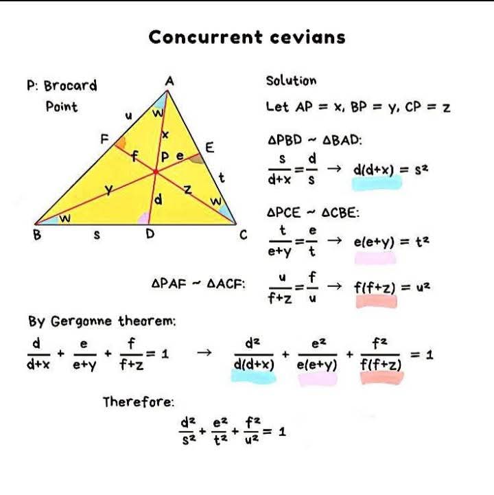 Geometry Identities : Concurrent Cevians
