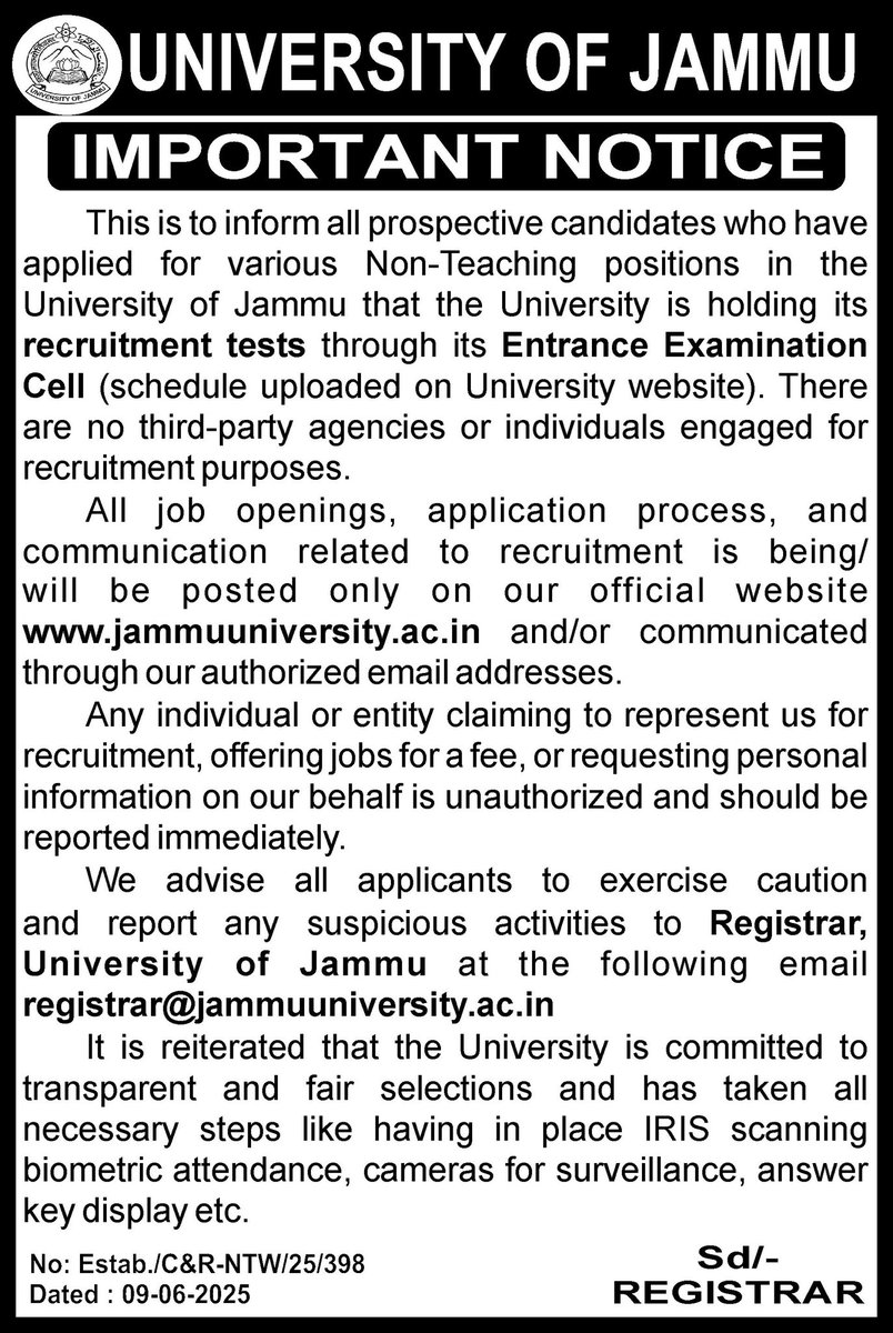 University of Jammu (@universityjammu) on Twitter photo 