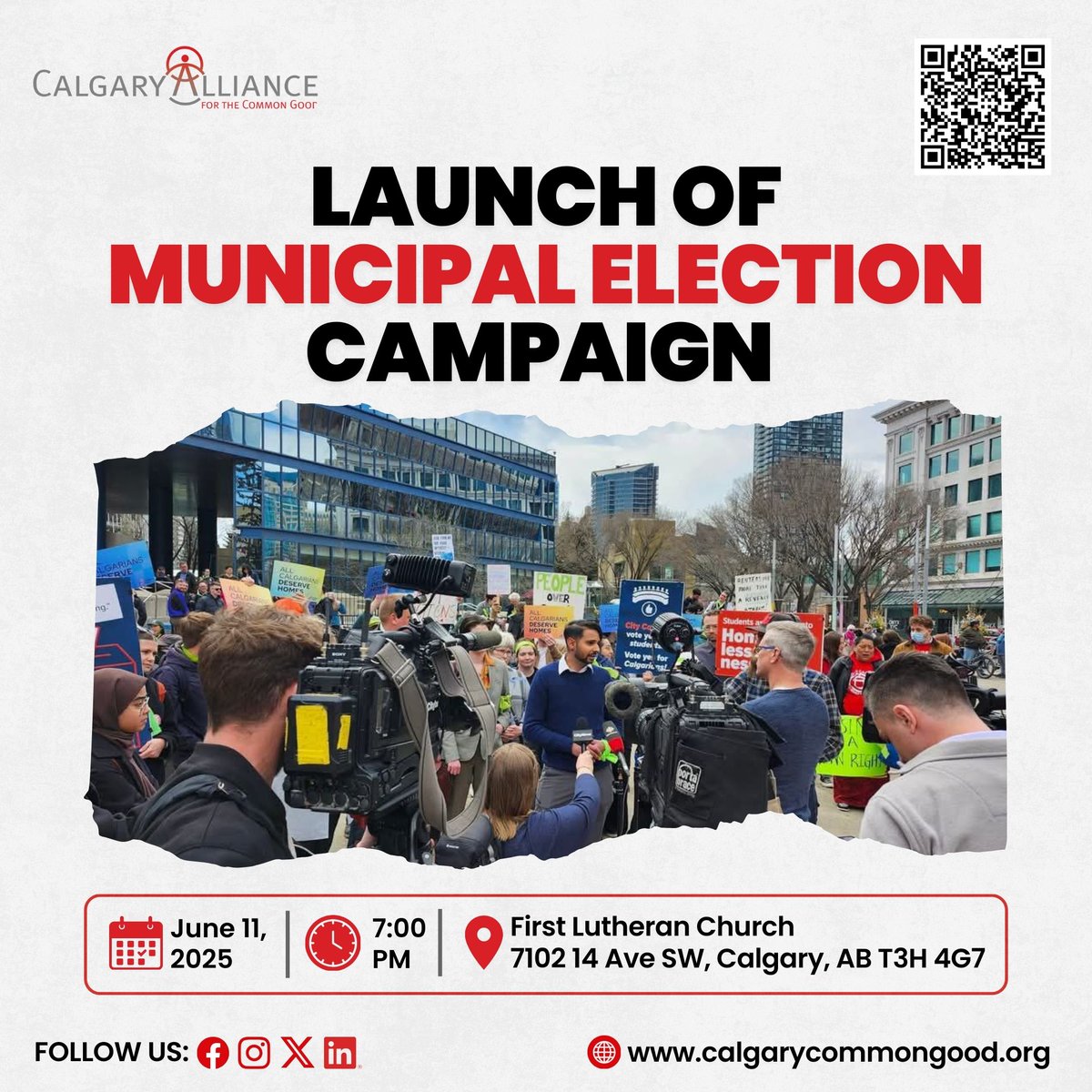 Calgary Alliance for the Common Good (@commongoodyyc) on Twitter photo Weβre kicking off our campaignβand youβre invited!
π
June 11, 2025 | β° 7β9 PM
π First Lutheran Church, Calgary
Join us as we form ward-based teams, engage local candidates, and gear up for our Mayoral Forum.
Register: calgarycommongood.org/launch_of_muniβ¦
#YYCVotes #MunicipalMatters Weβre kicking off our campaignβand youβre invited!
π
June 11, 2025 | β° 7β9 PM
π First Lutheran Church, Calgary
Join us as we form ward-based teams, engage local candidates, and gear up for our Mayoral Forum.
Register: calgarycommongood.org/launch_of_muniβ¦
#YYCVotes #MunicipalMatters