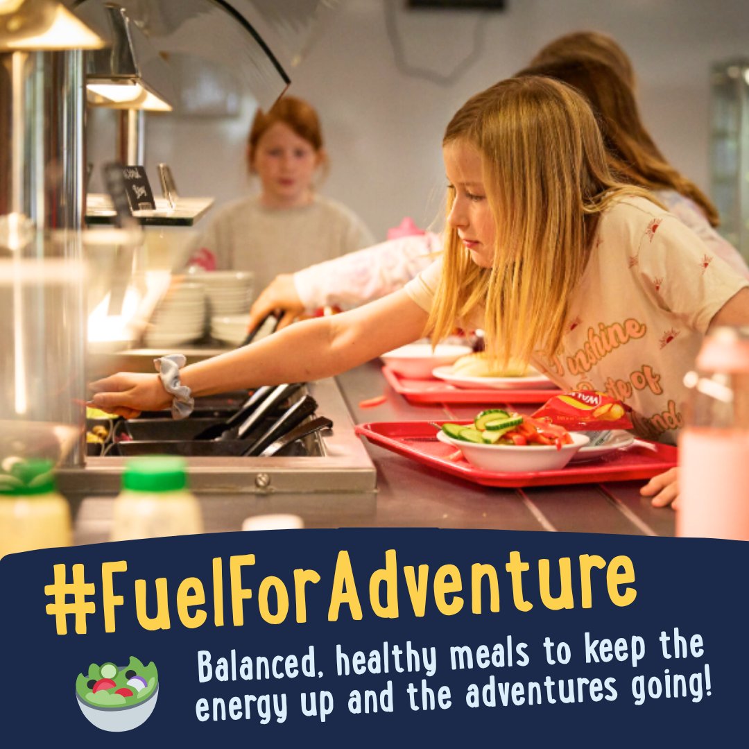 🥦 Fuel for fun! 🍎

At PGL, we serve up tasty, balanced meals to keep adventurers energised! From fresh fruit &amp; salad bars to hot, nutritious options – there’s something for everyone.

Allergies or dietary needs? We’ve got it covered 💪

#PGLMealtimes #EatWellPlayWell