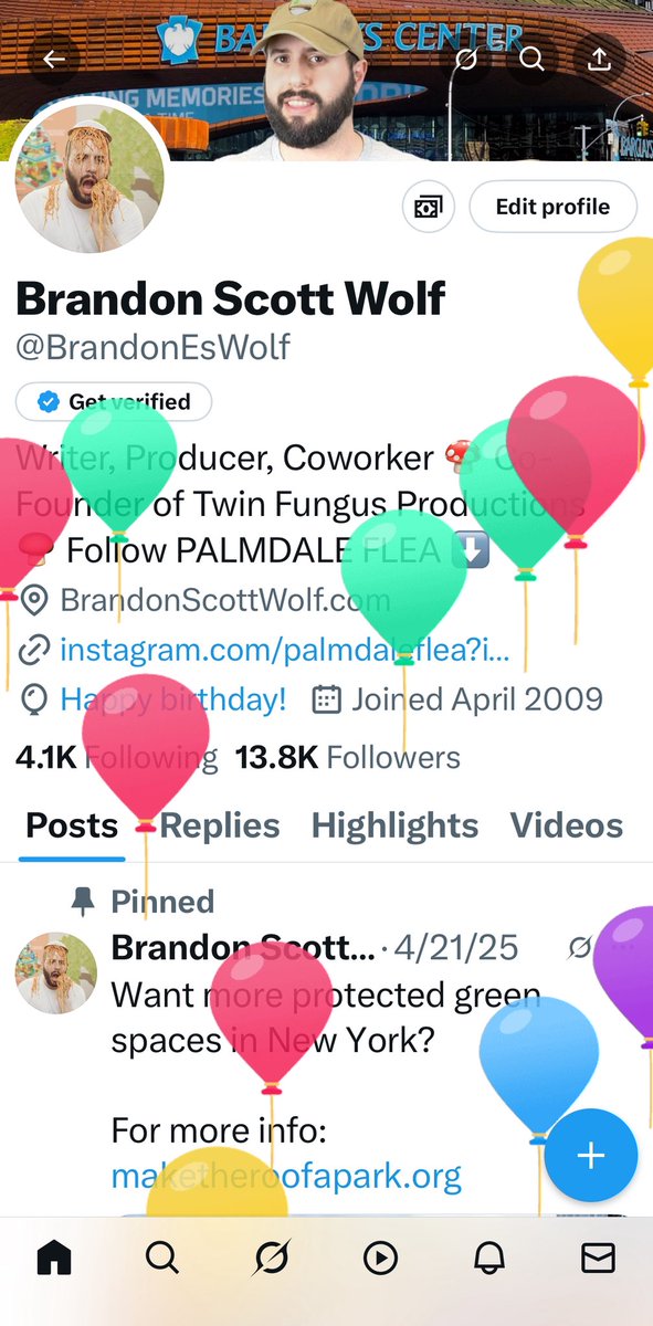 I logged onto this app specifically to see the balloons. Hope everyone has an amazing birthday!!