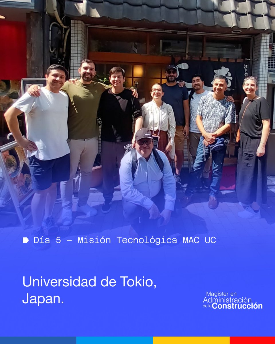 MAC_UC's tweet photo. Misión Tecnológica MAC UC  Días 4 y 5 🇯🇵
Día 4: En NOVARE vimos robots, impresión 3D con LACTM y simuladores🏗️
Día 5: En la Univ. de Tokio, clase magistral con el Dr. Ishida sobre 3D en hormigón y recorrido por su innovador campus 🎓
¡Cierre con grandes aprendizajes! #MACUC https://t.co/OIsDT3EOqN