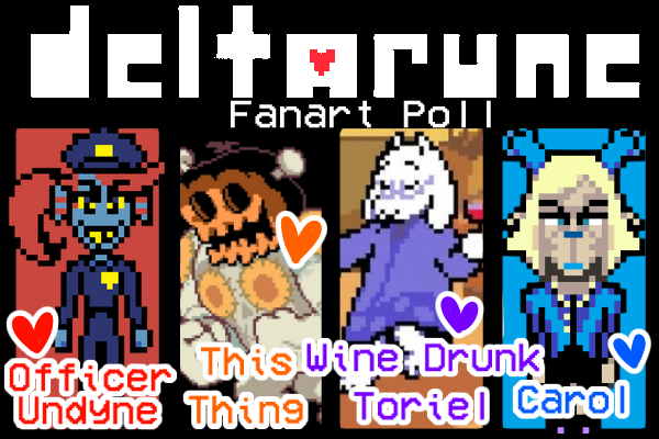 New DELTARUNE (spoilers!) fanart poll over on the p-tron server