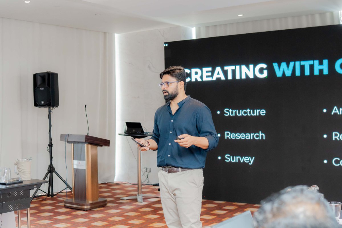 SCoRe (@scoreind) on Twitter photo Three high-impact workshops. Two days of transformative learning. Over 90 communcations professionals.
On June 5th and 6th, <a href="/SCoReInd/">SCoRe</a> conducted a series of workshops on AI for PR in Sri Lanka, in association with <a href="/prasl_lk/">Public Relations Association of Sri Lanka</a> . These sessions explored how Artificial Intelligence Three high-impact workshops. Two days of transformative learning. Over 90 communcations professionals.
On June 5th and 6th, <a href="/SCoReInd/">SCoRe</a> conducted a series of workshops on AI for PR in Sri Lanka, in association with <a href="/prasl_lk/">Public Relations Association of Sri Lanka</a> . These sessions explored how Artificial Intelligence