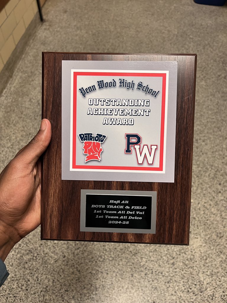 Honored to receive first team all conference and first team all county in Track and field!
