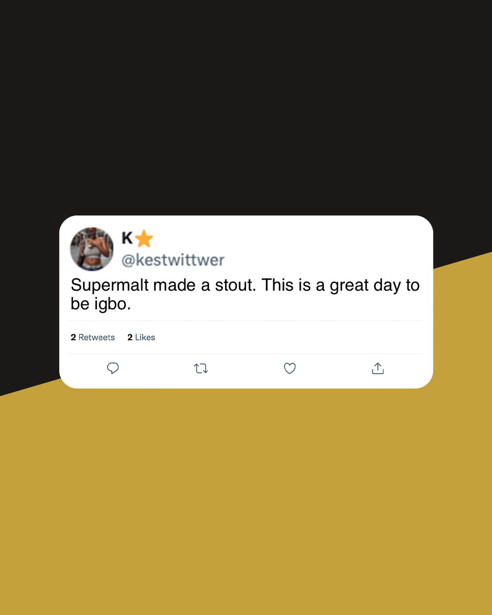 Supermalt Stout’s got the streets buzzing. 🔥 

#SupermaltStout #HowWeStout
